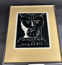 Picasso Lithograph Exposition de Vallavriz 1955 Poster