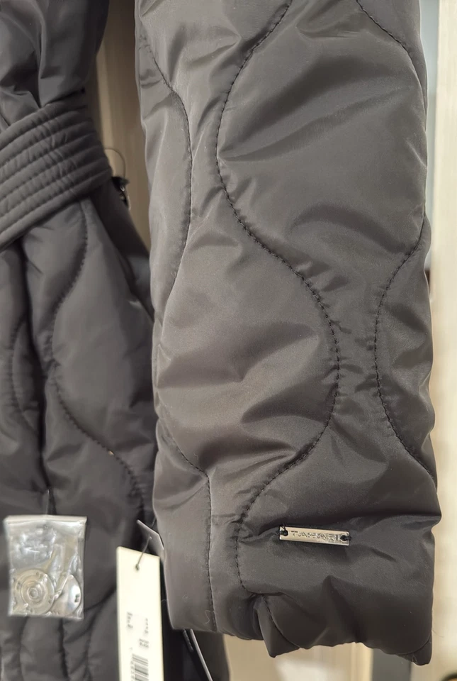 TAHARI LONG Double Layer Puffer Coat Color Black Size Small CL - Изображение 4 из 4