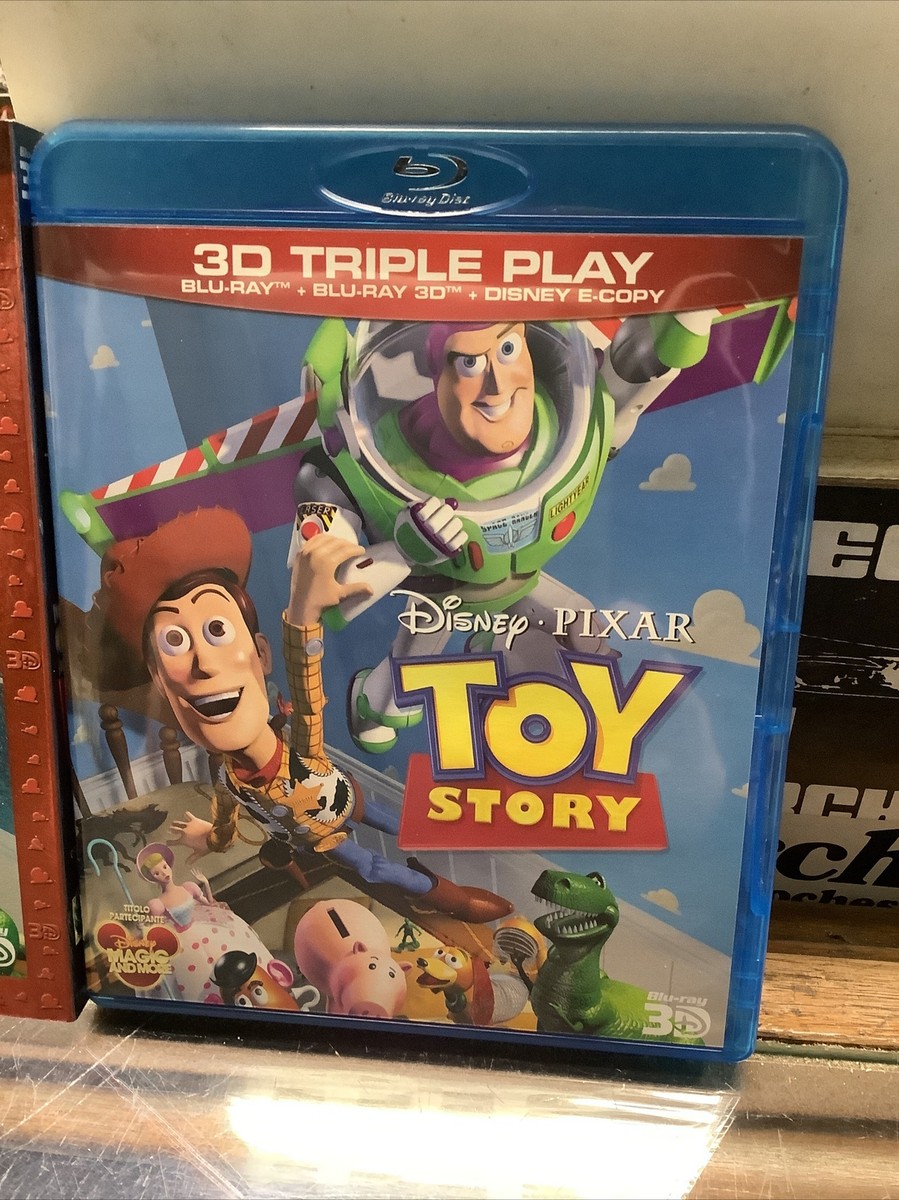 Toy Story 3D Triple Play Blu ray + 3D Bluray 2 Discs with