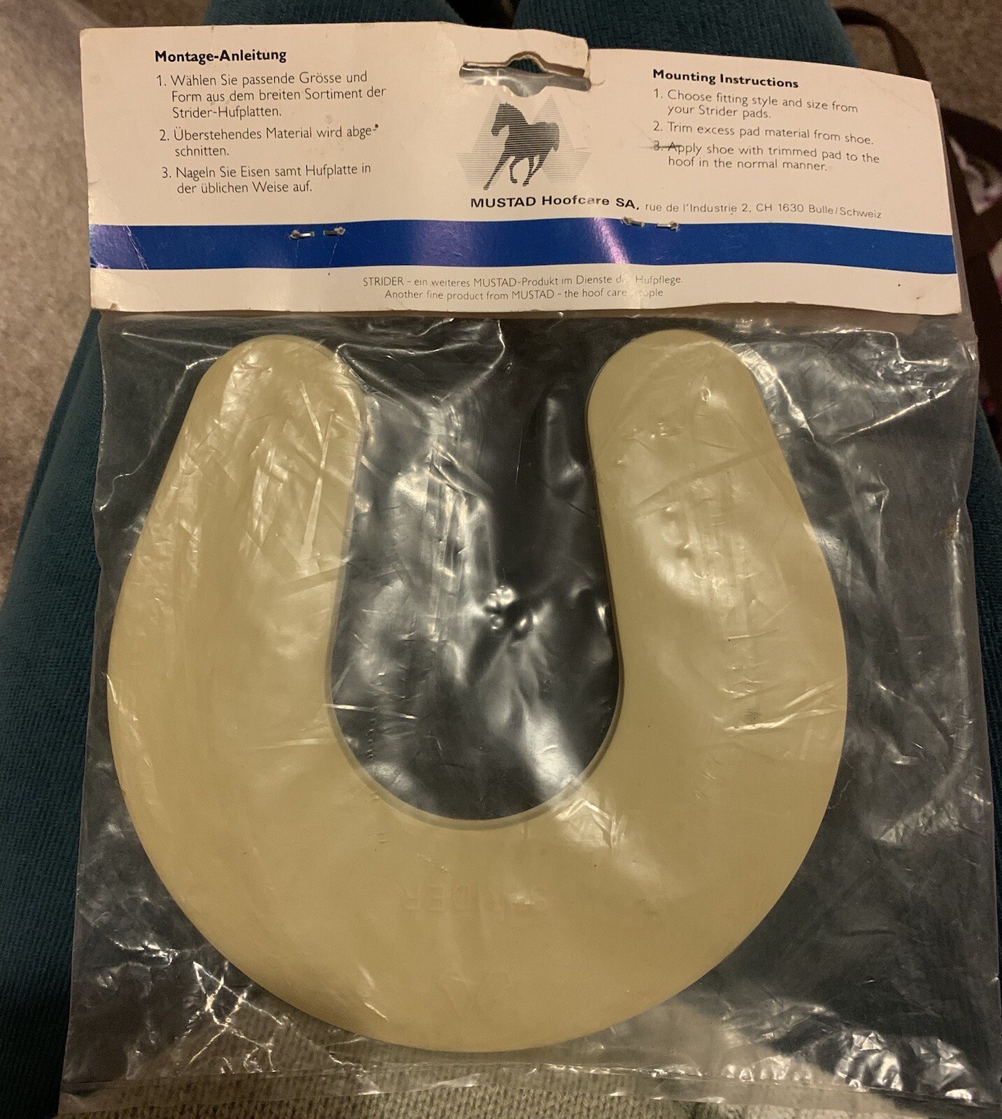 Mustard Strider Horse Shoe Pads Horse/pony Hoof Shock Absorbing Pain