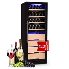 Wine Cooler Fridge Refrigerator Bar Drinks Cellar 226L 123 Bottles Touch Black 