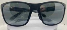 MAUI JIM 432-2M Red Sands Black Matte POLARIZED Sunglasses Sport Grey Lens