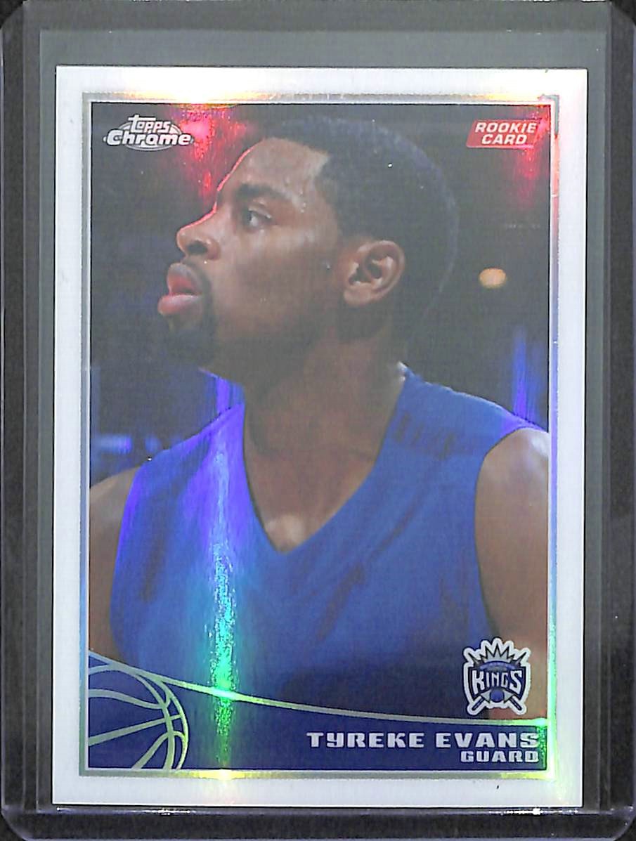 2009-10 Topps Chrome Refractor Rookie #107 Tyreke Evans No 300 of 500