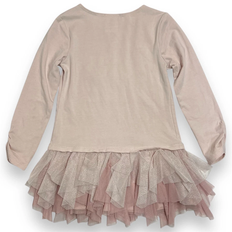 Biscotti девочек 6 платье тюль падение талии туника Crown розы бабочка собранными в Рюш фея - Изображение 2 из 4