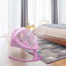 Baby Swing Electric Bluetooth Infants Bouncer 4 Swing Modes with Remote Control