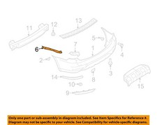 SUBARU OEM 09-13 Forester Rear Bumper Bumper Components-Side Bracket 57707SC090