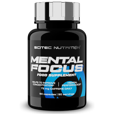 MENTAL FOCUS - 90 Kapseln - Verbesserte Konzentration, Stressreduktion, Energie