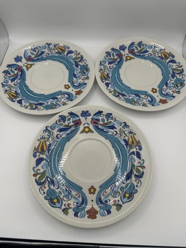 3 Stück Villeroy Boch Izmir 1973 Suppenschale Suppen Tasse Untertasse Teller - Bild 4 von 9