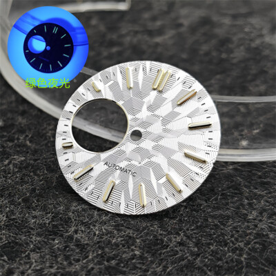 28.5mm with Logo Green Luminous Watch Dial for NH34 NH38 Movement
