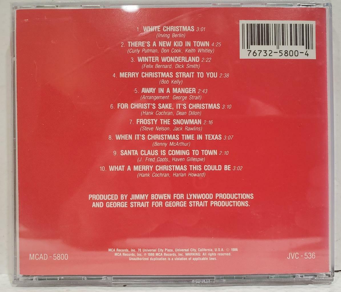 Merry Christmas Strait to You by George Strait (CD, Sep-1986, MCA) Used ...