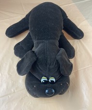 1985 Vintage Pound Puppy Plush Beanie Doll Dark Brown Tonka Toy 19 Inches Vtg