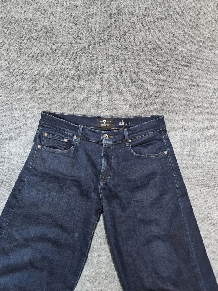 7 For All Mankind Adrien Luxe Sport Relaxed Fit Stretch Blue Jeans Men's 32 X 28 - Image 2 of 4