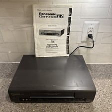Panasonic PV-7451 Omnivision 4-Head Hi-Fi Stereo VCR Tested Working No Remote