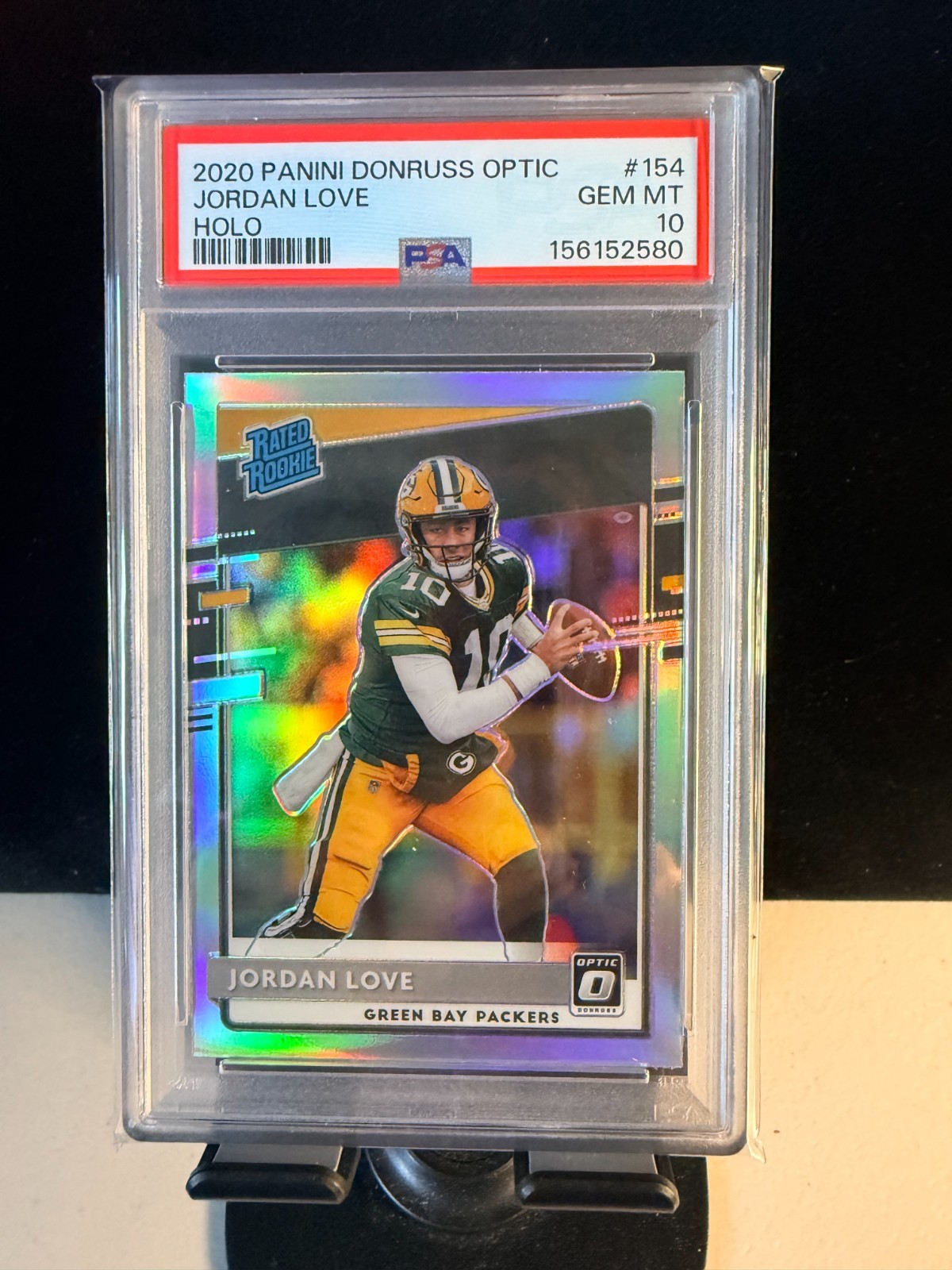 2020 Panini Donruss Optic Jordan Love Rated Rookie Holo PSA 10, combine shipping