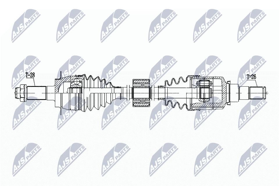 N.T.Y. NPW-SU-060.NTY Drive Shaft for FIAT,SUZUKI - Image 4