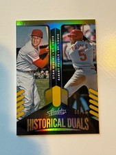 2022 Panini Absolute - Historical Duals Albert Pujols, Stan Musial Gold /10