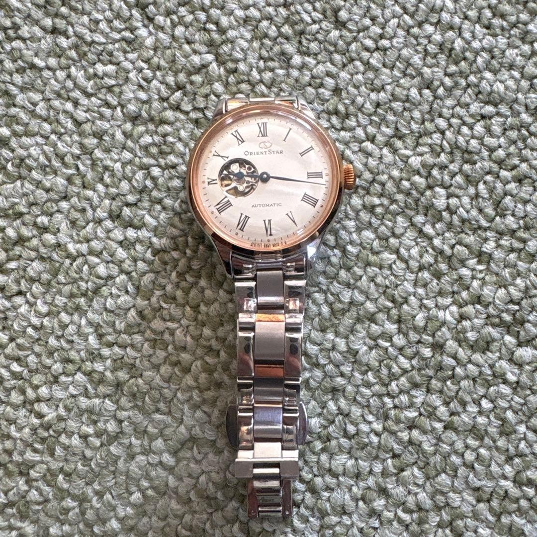 Orient Automatic Watch Silver Gold Timepiece Stai… - image 1