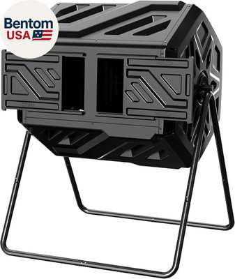 43 Gallon Compost Bin with Gloves, Fast Assembly & Easy Setup Outdoor Compost Tu