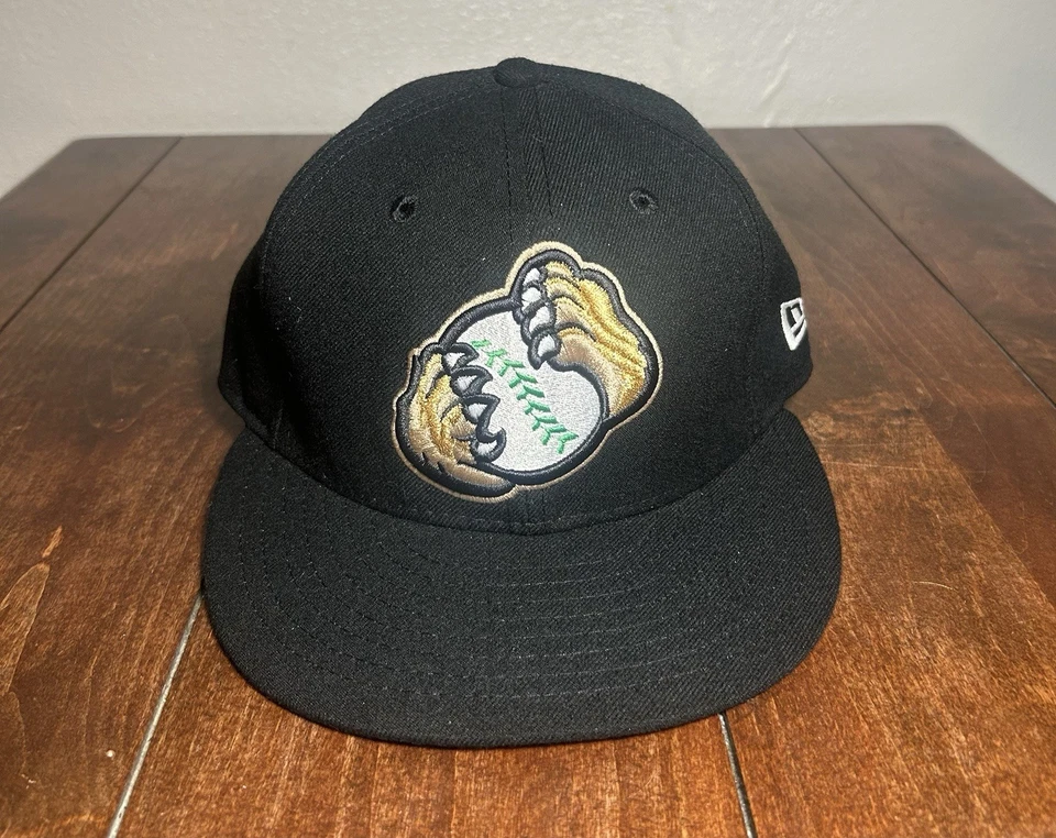 Lote de 3 sombreros ajustados MiLB New Era 59Fifty cuero crudo capitanes cascabeles de madera 6 7/8 Foto 4 de 4