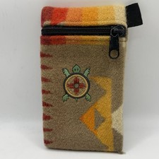 Vintage Wool Southwest style WAIST BELT WALLET Travel Jogging Shopping etc