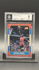 1986 Fleer Basketball MICHAEL JORDAN *ROOKIE* #57 BGS 8 9.5/9.5/8.5/7