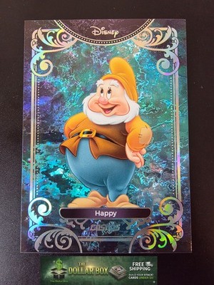 ニュート kakawow スクリプトアートカード /5 2025 Kakawow Cosmos Disney #CDT-I-14 Happy SILVER Snow White Seven