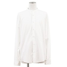 HERMES Long Sleeve shirt Size 39 Men Collarless Serie Button White