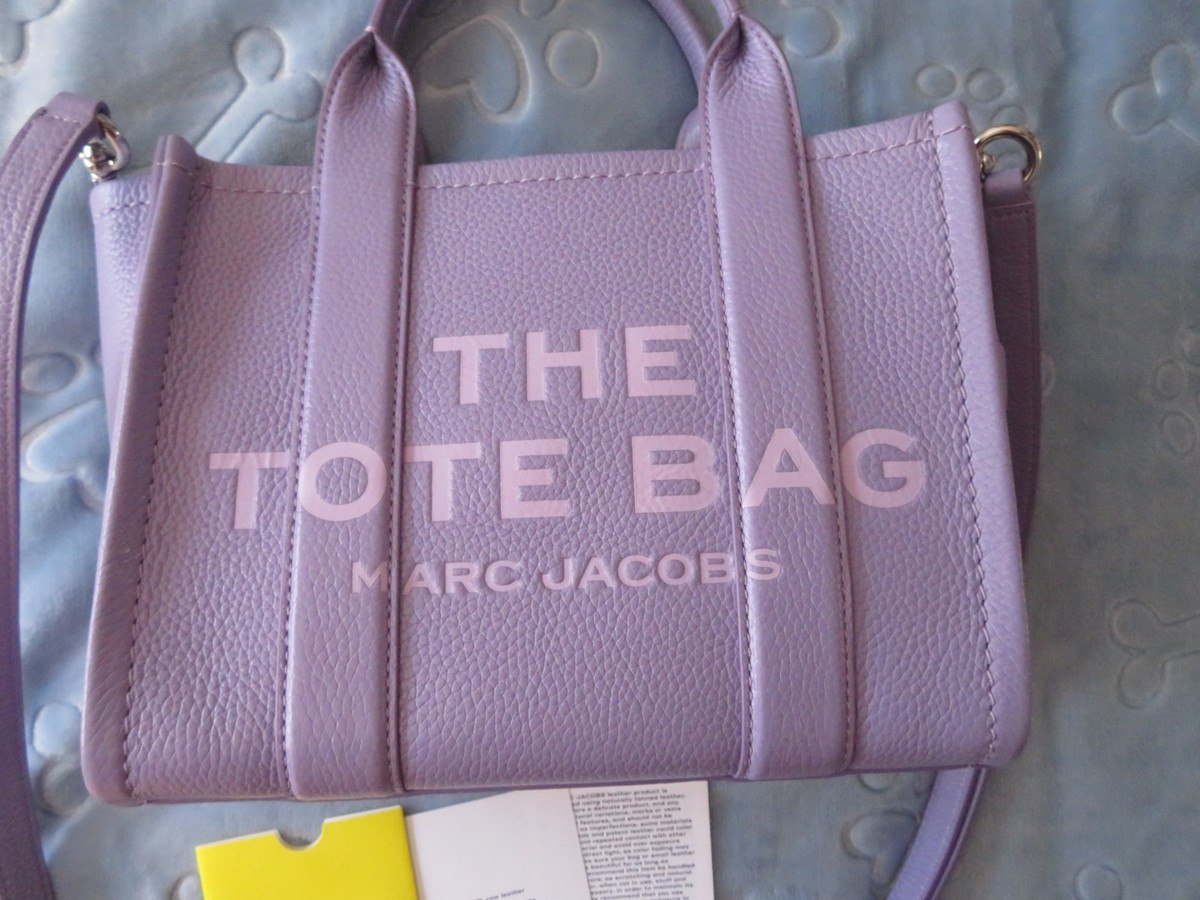 NWT Marc Jacobs Small Leather The Tote Bag Wisteria Lavender Lilac