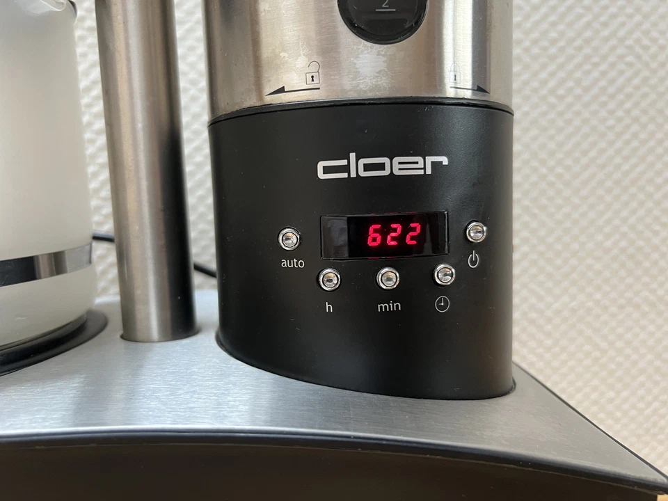 Cloer Type 572 Kaffeemaschine edelstahl/schwarz - Design Klassiker - Selten - Bild 2 von 4