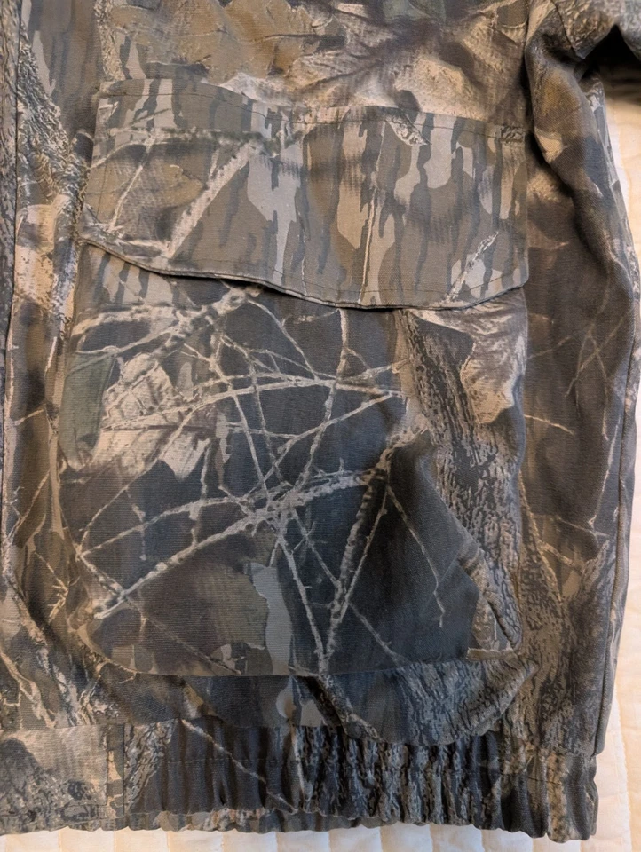 Vintage Columbia Mossy Oak Break Up Camo Canvas Full Zip Hooded Jacket Size M - Image 3 of 4