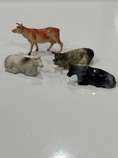 Lead Cows Animals 4 All Made In England One Cherilea, HTF Vintage
