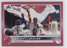 2022 Topps Series 1 Mother's Day Hot Pink 20/50 Atlanta Braves #164 8d4