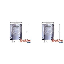 2X AUTOFREN 45mm KOLBEN BREMSSATTEL HINTEN VORNE passend für DACIA DUSTER MERCED