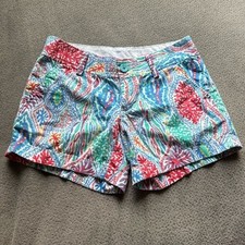LILLY PULITZER The Callahan Short Let Minnow Colorful Corals Shorts Size 0