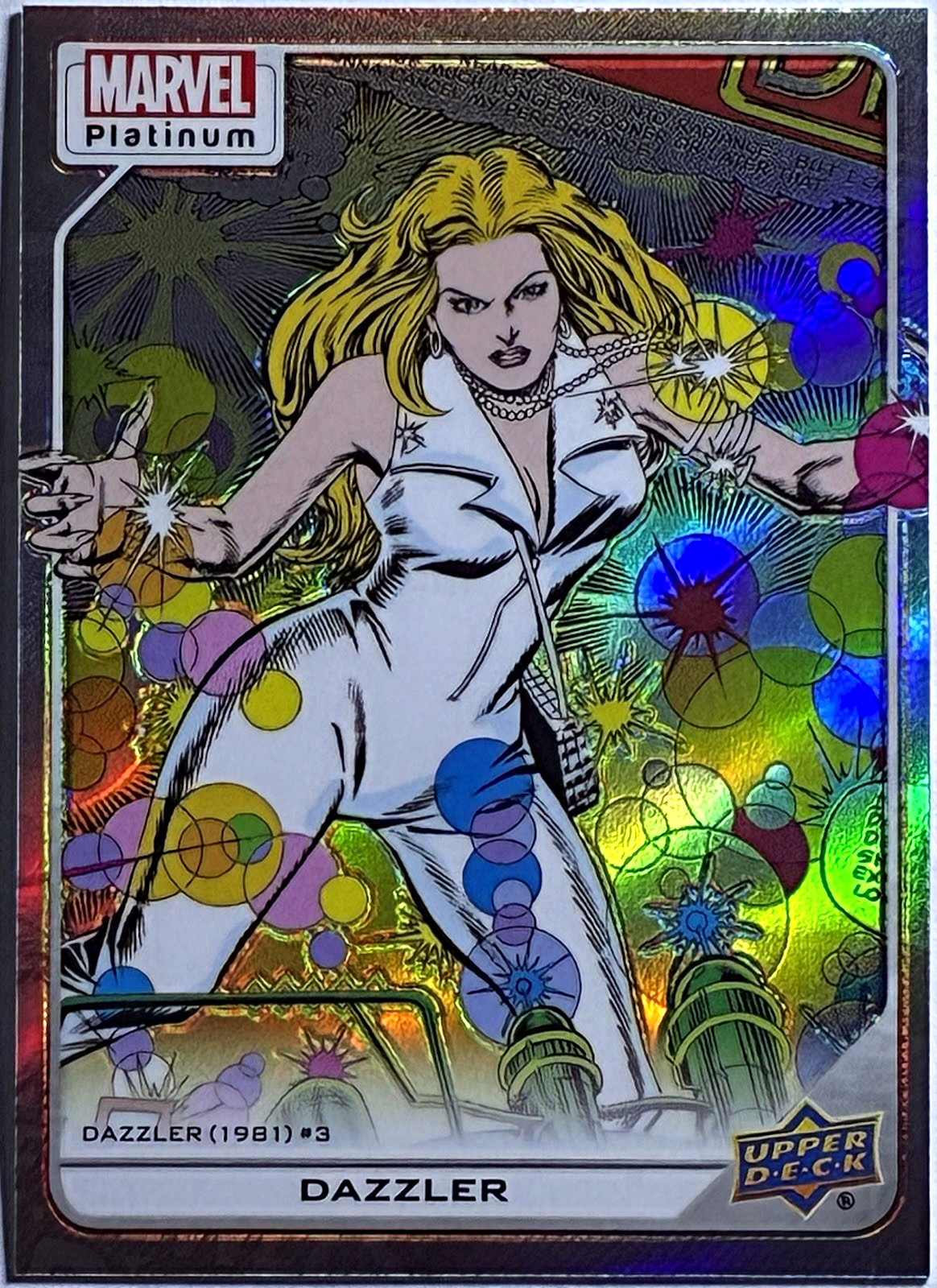 2023 Upper Deck Marvel Platinum Dazzler High-Series Rainbow Parallel #175