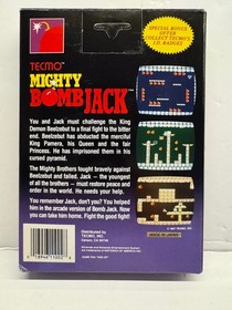 Mighty Bomb Jack Nintendo NES 1987 Complete in Box CIB! L@@K!
