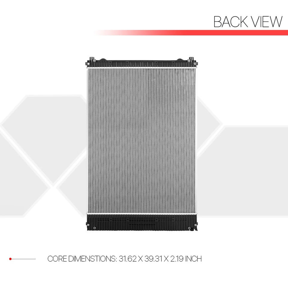 Radiador de núcleo de aluminio para Freightliner Business Class M2 106 112 108SD 10-2013 Foto 3 de 4