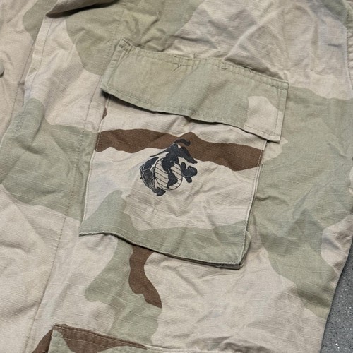 Chemise de combat vintage USMC désert camouflage petite veste courte édition militaire américaine - Photo 2/6