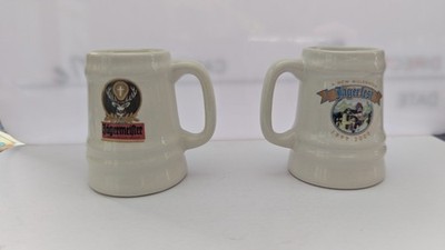 Miniature Jägermeister Beer Stein Shot Glass Jagerfest New Millenium 1999-2000.