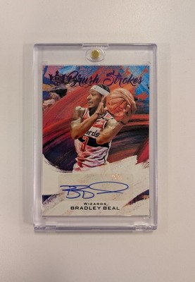 2020-21 Panini Court Kings - Bradley Beal - Brush Strokes Violet /35 (AU) Auto 