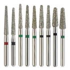 Dental Diamond Burs Round End Taper Diamond Bur Coarse Fine FG High Speed 856
