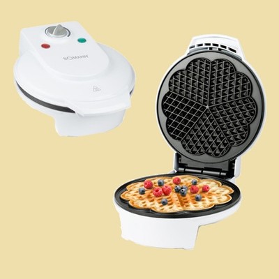 Bomann Waffeleisen / Waffelautomat WA 5018 CB - 1200 W - weiß