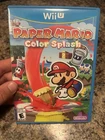 Paper Mario Color Splash (Nintendo Wii U, 2016) Complete CIB - Tested & Working