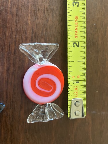 Caramelle avvolte vintage in vetro soffiato stile Murano 8 pezzi - Foto 5 di 13
