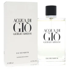 Acqua Di Gio by Giorgio Armani Eau De Parfum Refillable Spray 6.7 oz For Men Bra
