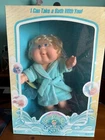 Cabbage Patch Kids Splashin' Kids Girl Doll Blue Robe 1987 Coleco 3580