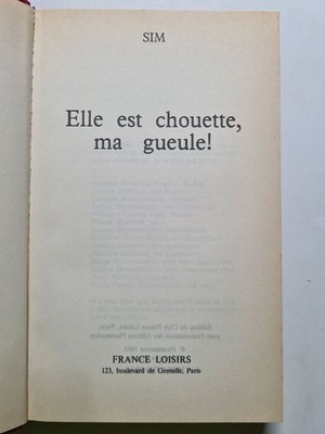 Elle est chouette ma gueule | FRANCE LOISIRS