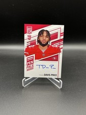 2022 Panini Donruss Elite Pen Pals Tyrion Davis-Price #PP-TD Rookie Auto RC