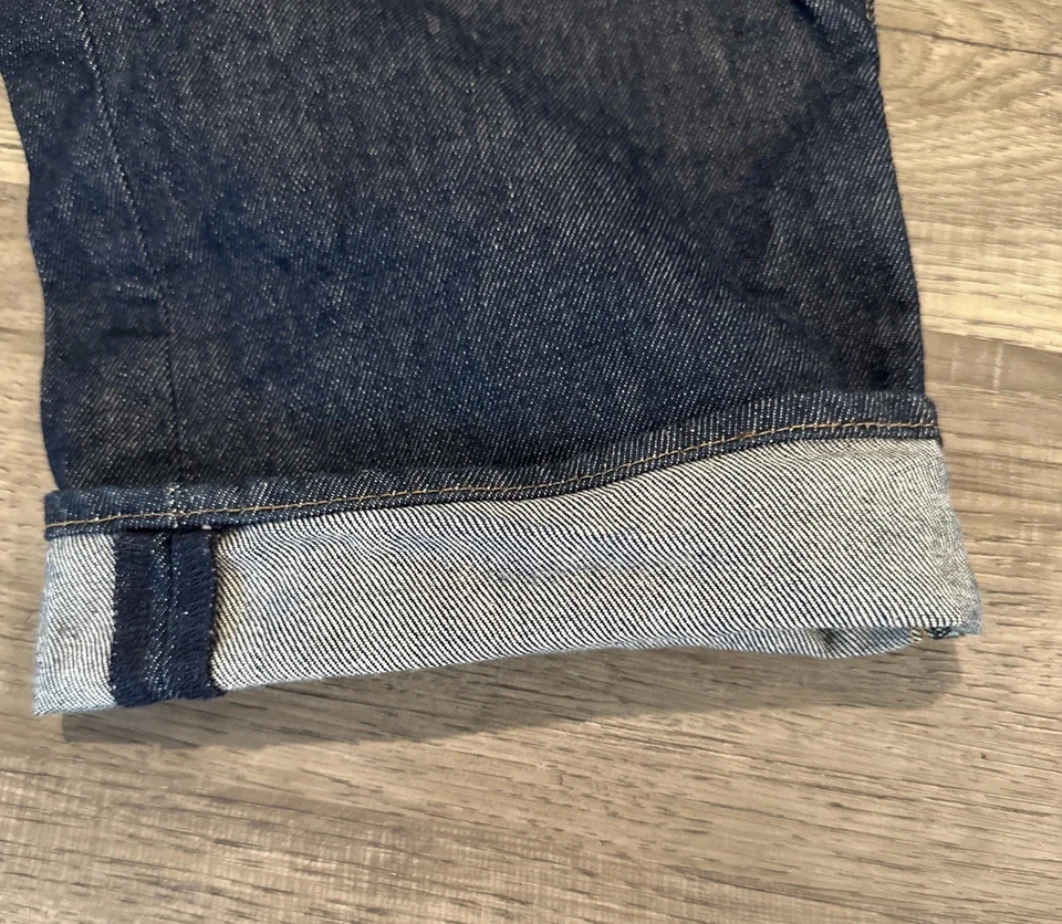 Jeans Levi's 501 Para Hombre 38x32 Pierna Recta Denim Crudo Botón Mosca Hecho en México Foto 3 de 4