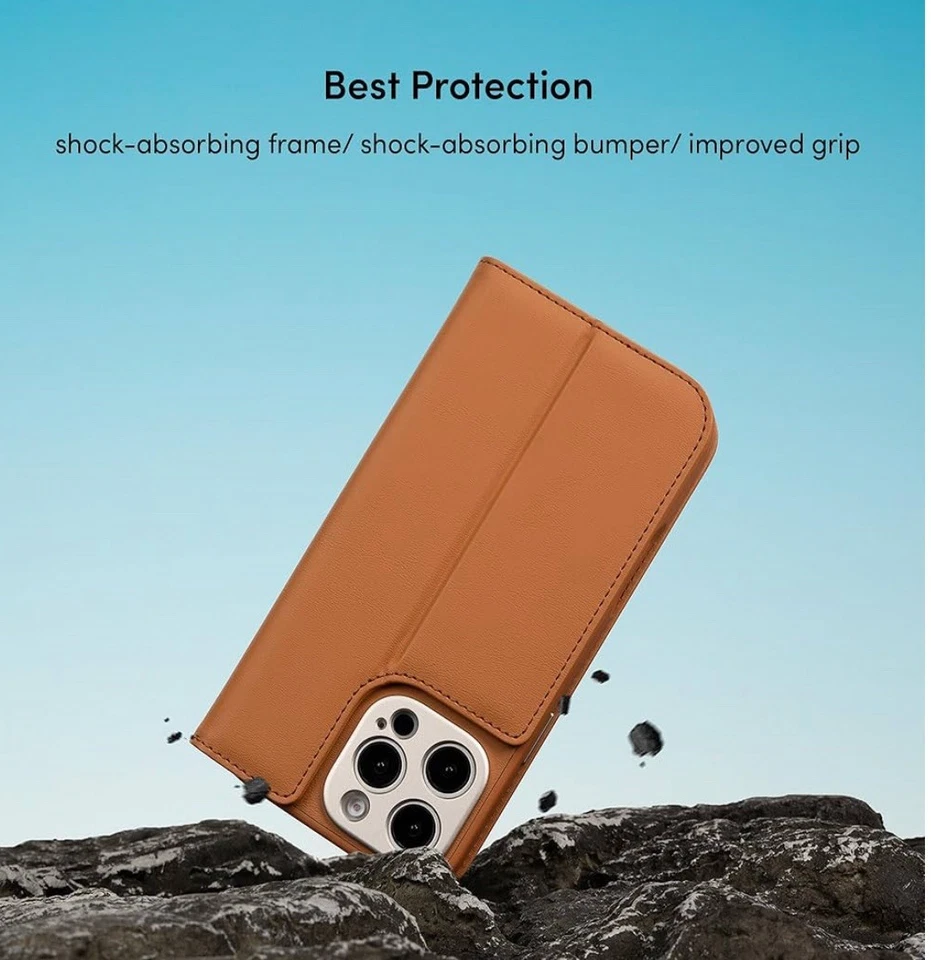 Funda para teléfono Moshi Overture iPhone 16 Pro - marrón caramelo  Foto 4 de 4